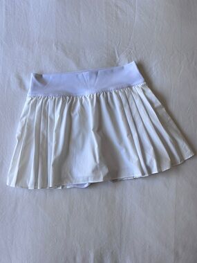 Zella White Pleated Tennis Skirt